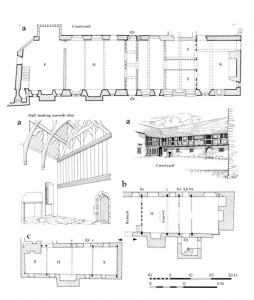 Tretower is a medieval fortified courtyard house.